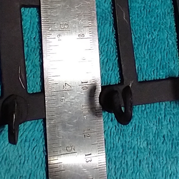 Black Metal Wall Hook Decor Key Holder House Tree vintage - Picture 3 of 4